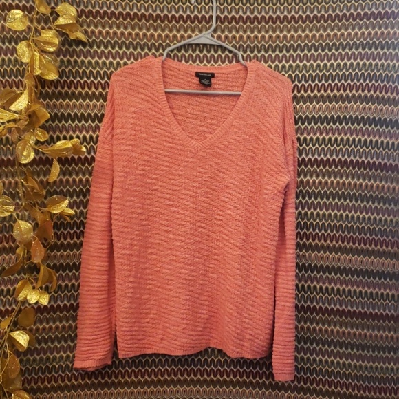 Calvin Klein peach knitted sweater - Picture 1 of 2